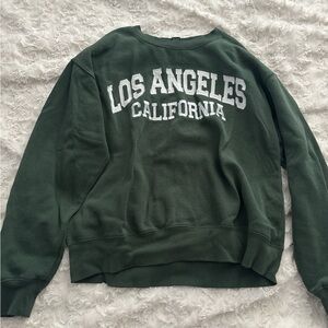 Forever 21 Forest Green Graphic Sweatshirt